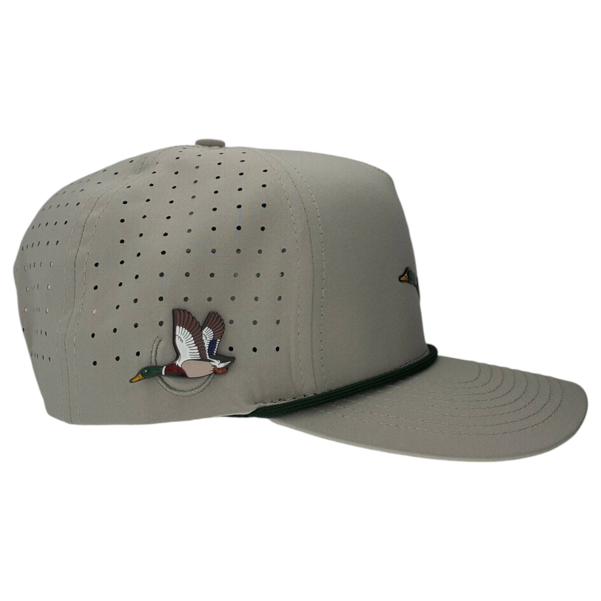 Mallard Golf Hat | Snapback Cap | Built-in Magnetic Ball Marker Holder + Marker Included | Adjustable | Duck