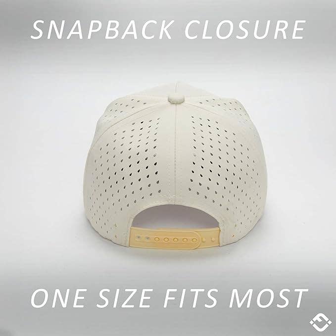 Laser Cut Golf Rope Cap -  Birdies (Upside Down) - Black/Bei