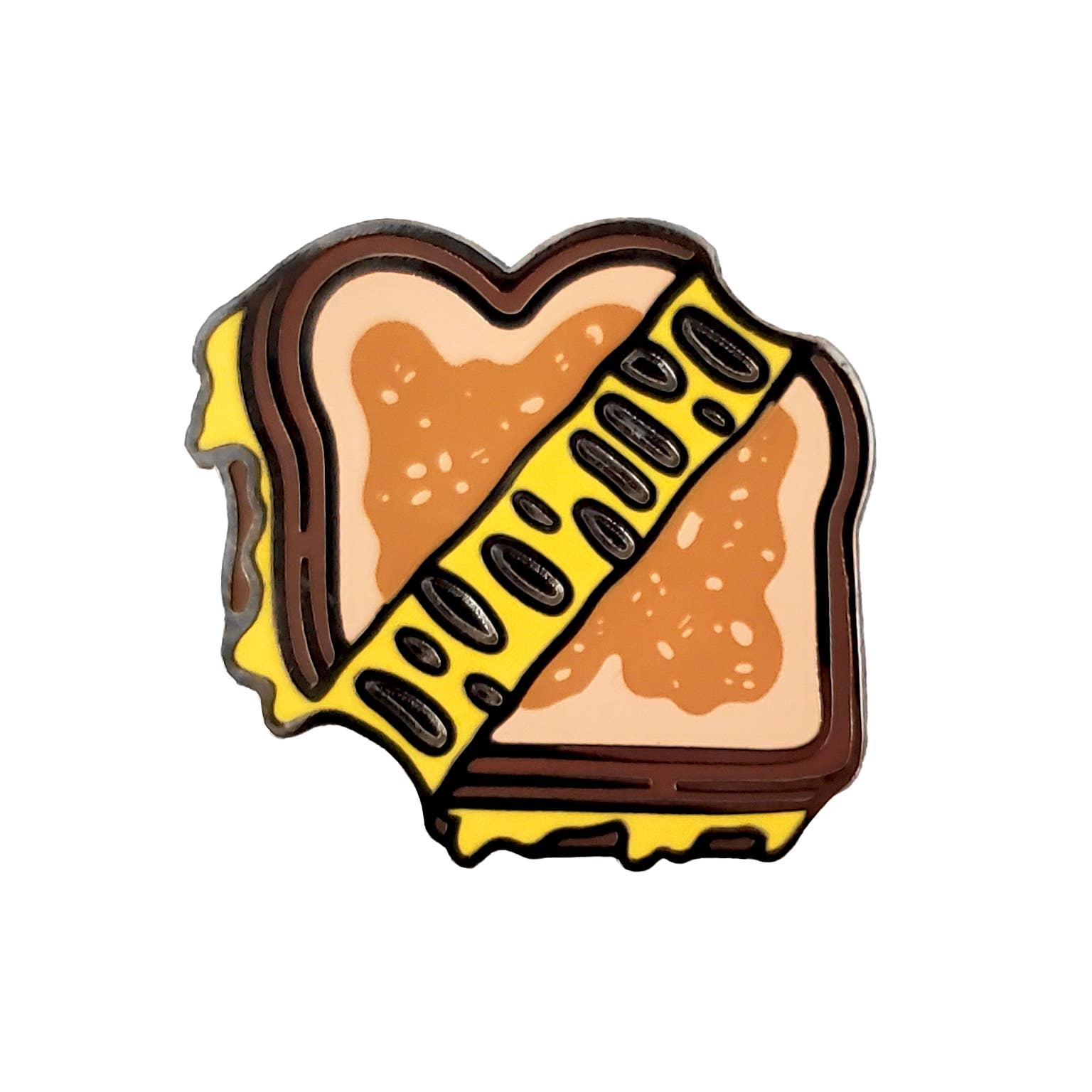Grilled Cheese Golf Ball Marker with Magnetic Hat Clip: Hang Tab