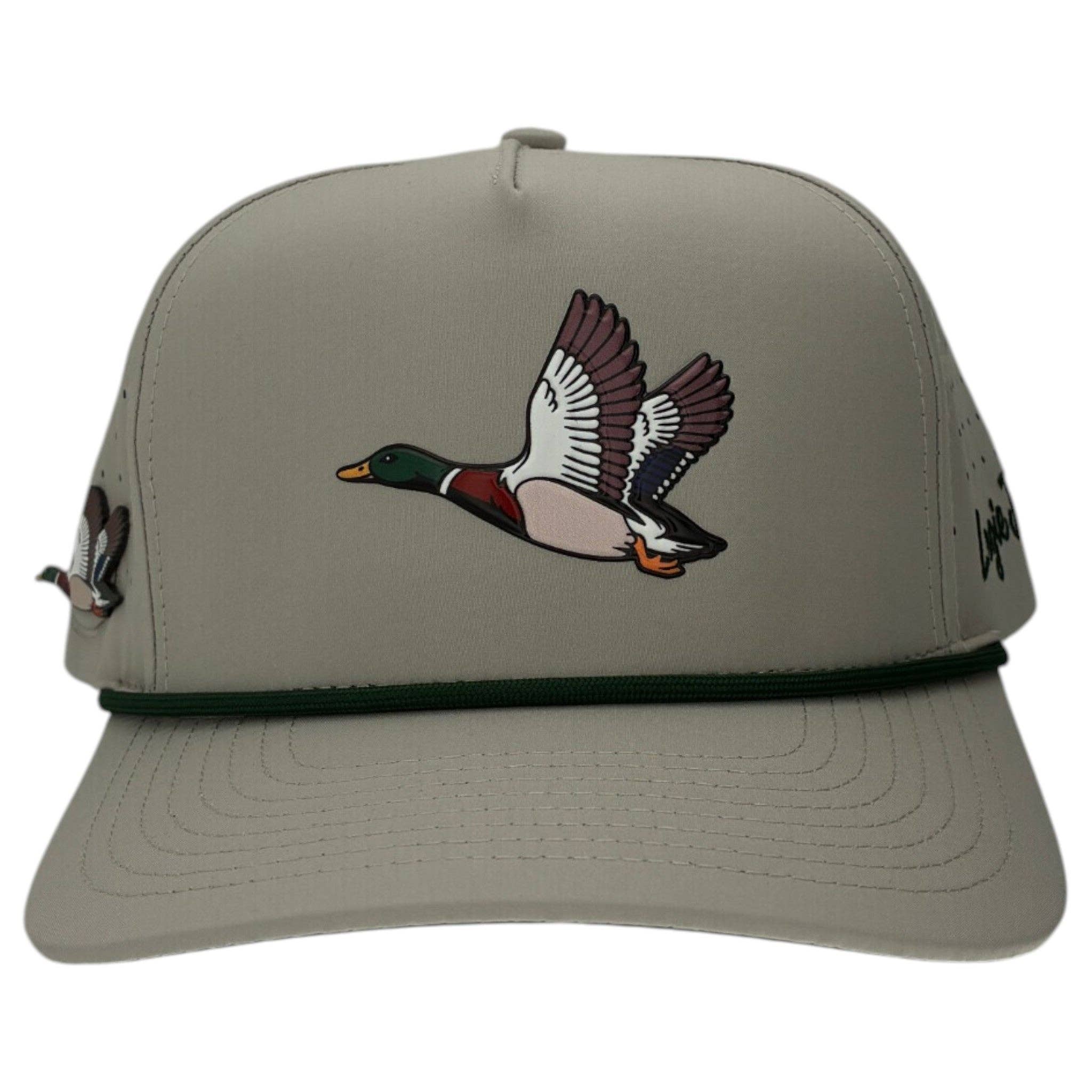 Mallard Golf Hat | Snapback Cap | Built-in Magnetic Ball Marker Holder + Marker Included | Adjustable | Duck