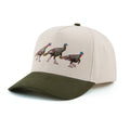 The Trio Snapback: Cream & Olive