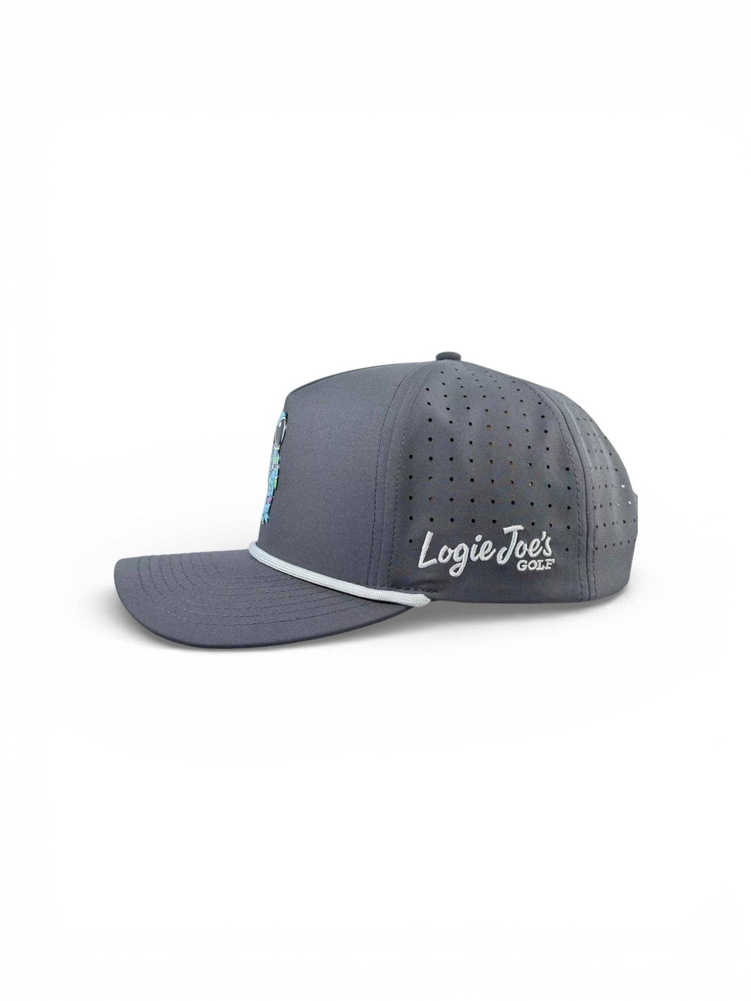 Astronaut Walker Golf Hat | Snapback Cap | Built-in Magnetic Ball Marker Holder + Marker Included | Adjustable Gray