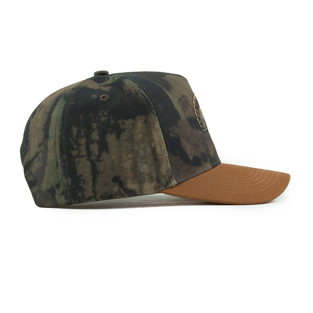 The Fan Club Snapback: Camo & Rust