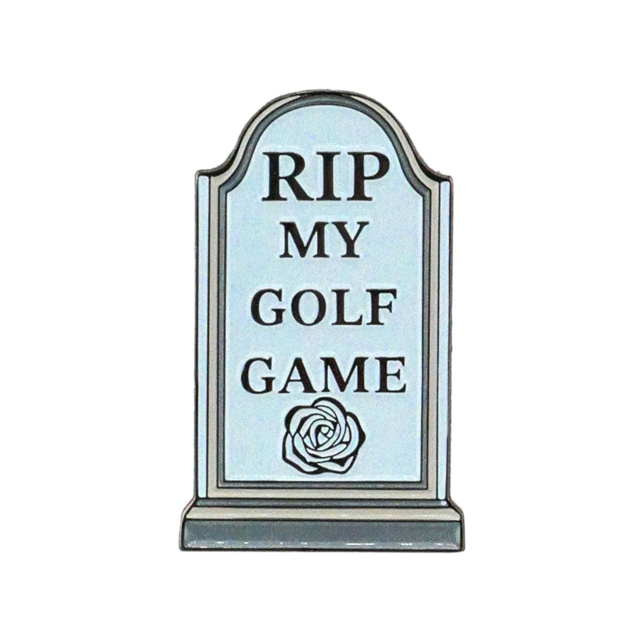 RIP My Golf Game Tombstone Ball Marker