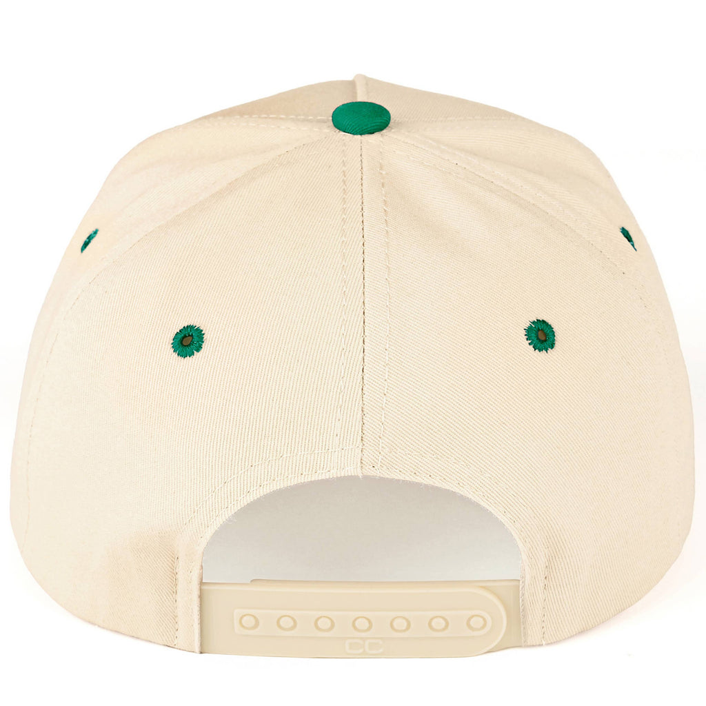 C.C LUCKY Letter Embroidered on Two Tone Trucker Hat