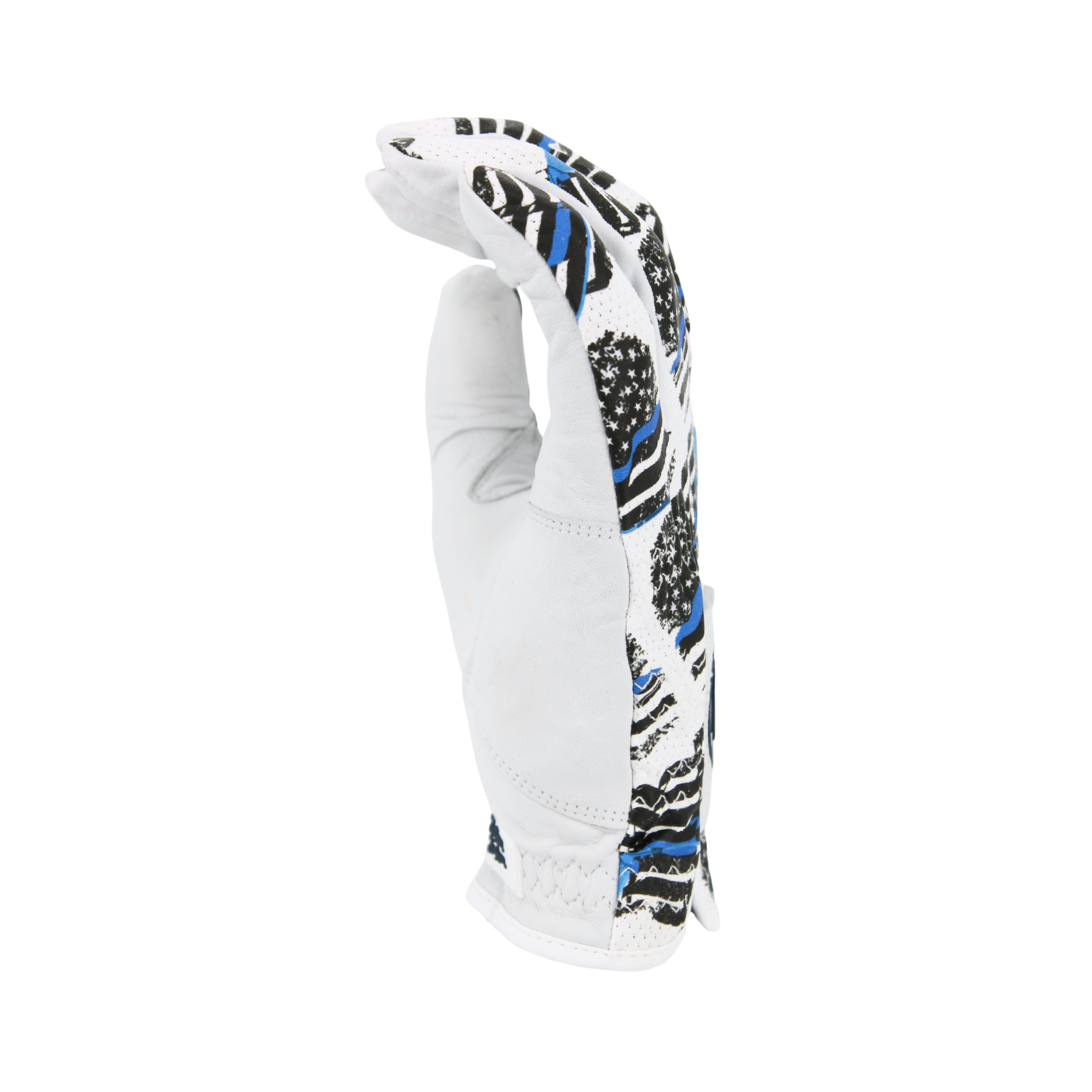 USA Blue Line Men's Golf Glove | MULLIGAN HOOLIGAN®: Blue Line Flag / Worn On Left Hand / Men's Large