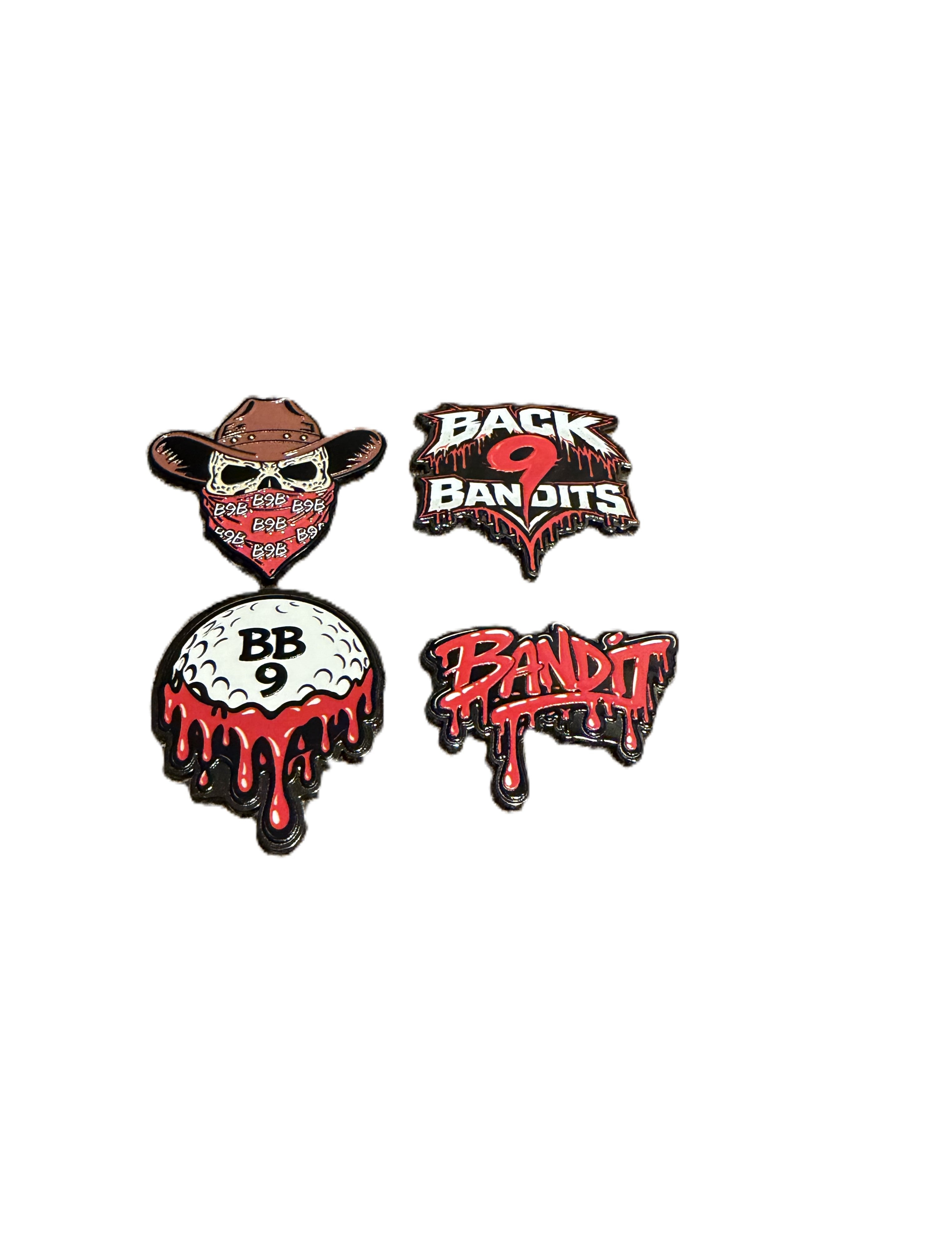 Back Nine Bandits Ball Marker Pack