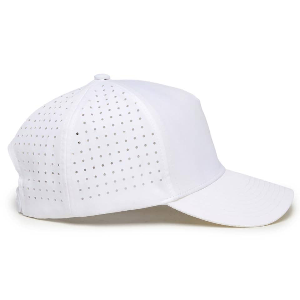 Laser Cut Golf Cap -Legalize Mulligans - White