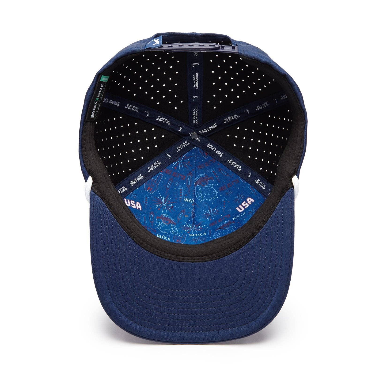 'Merica Navy - Performance Golf Rope Hat - Snapback