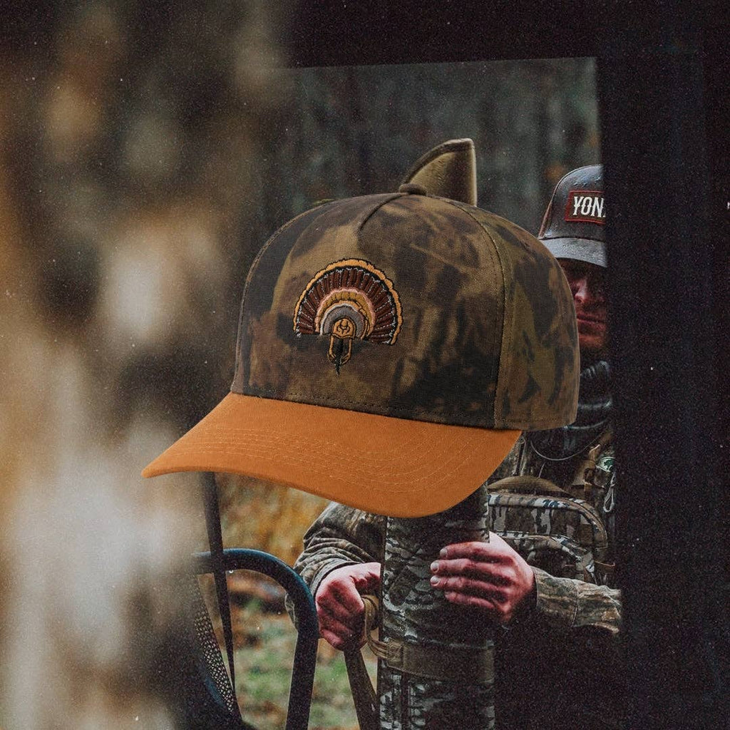 The Fan Club Snapback: Camo & Rust