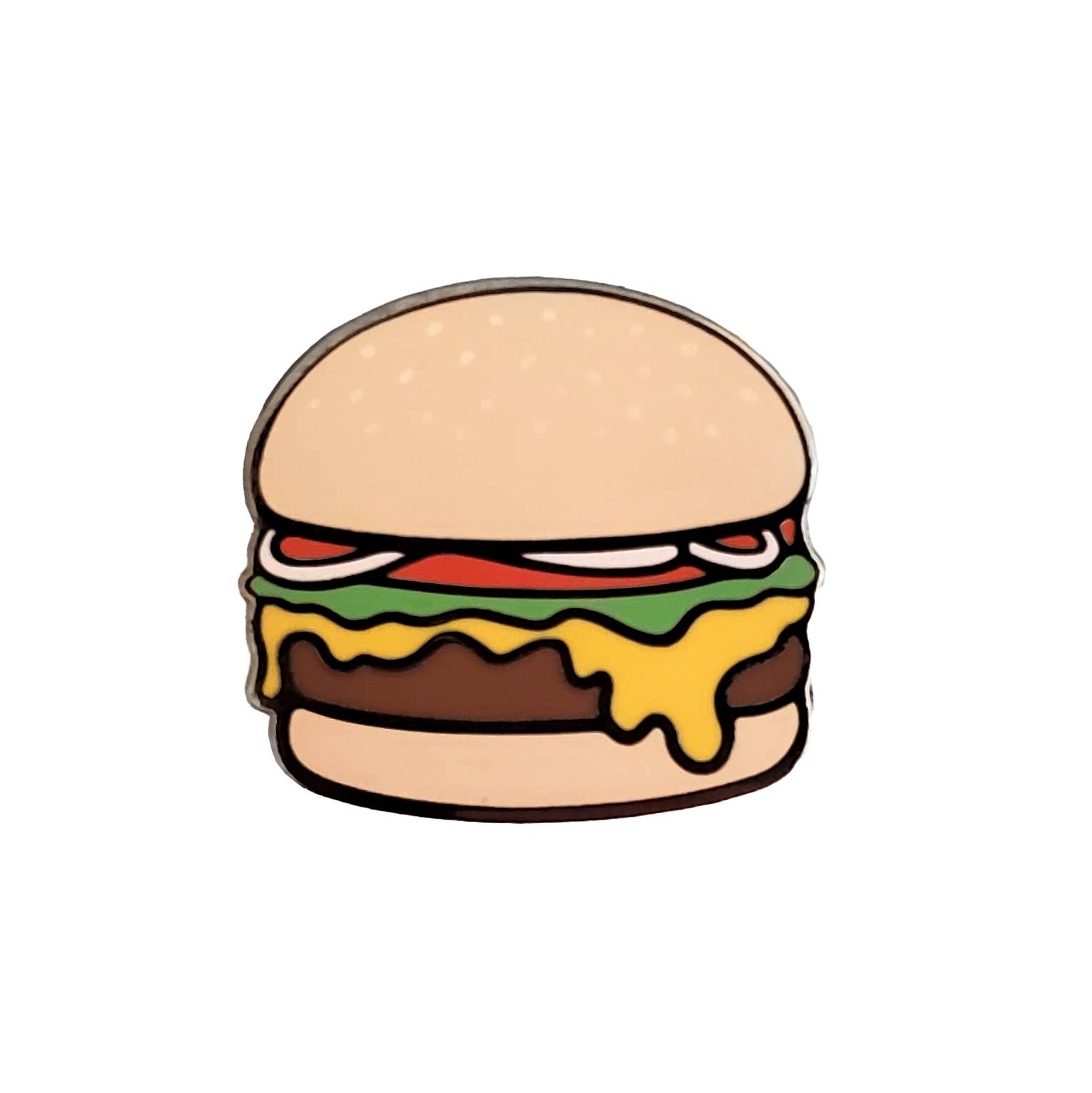 Cheeseburger Food Golf Ball Marker with Magnetic Hat Clip: Hang Tab