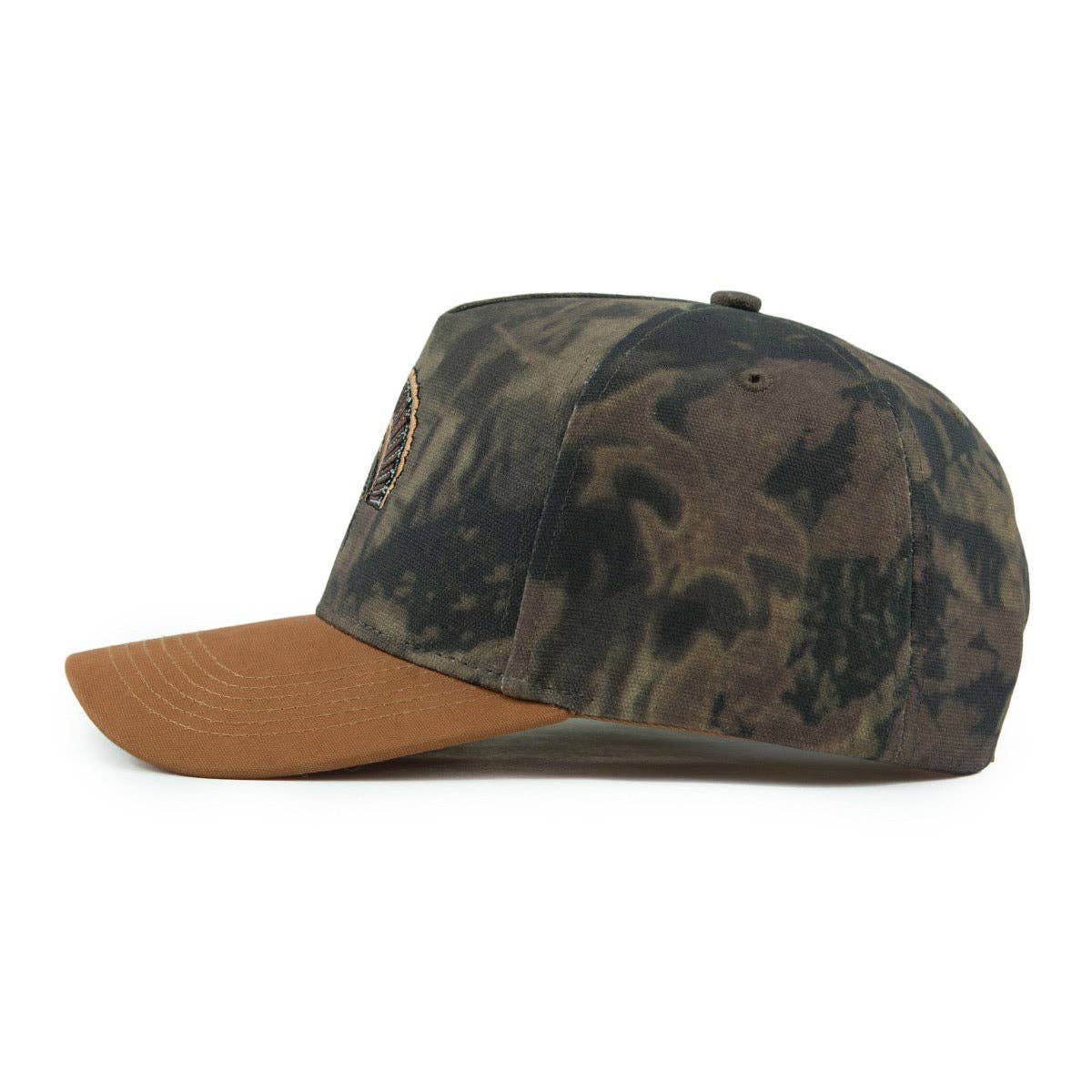 The Fan Club Snapback: Camo & Rust